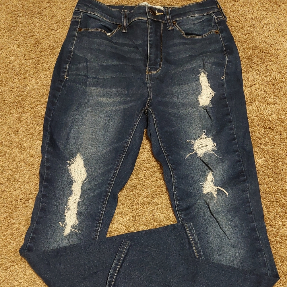MUDD Flx Stretch Destroyed High Rise Jegging - Picture 4 of 8